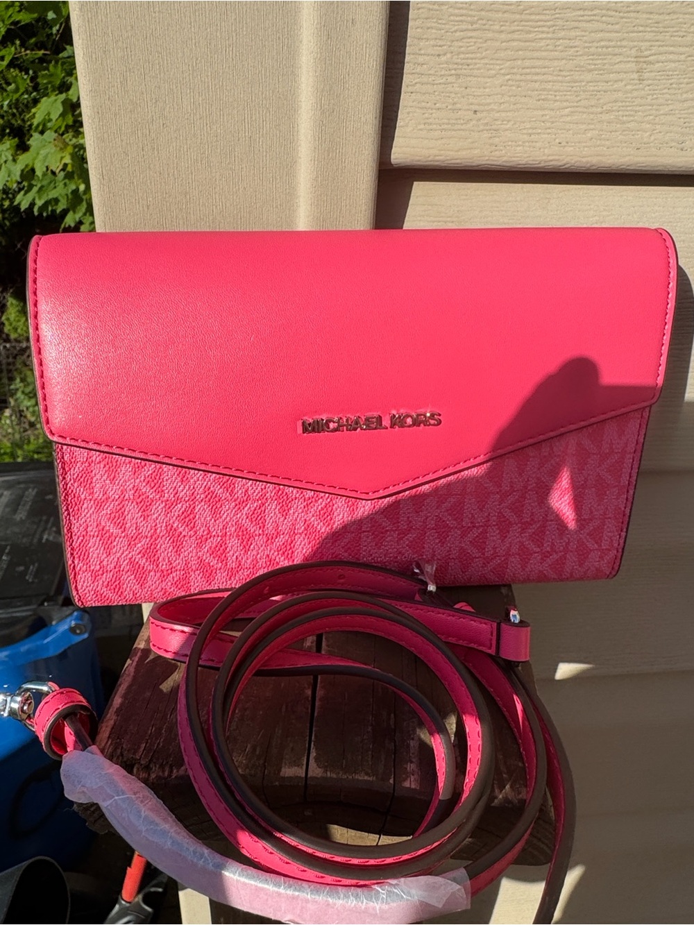MICHAEL KORS Pink Envelope Crossbody Bag NWOT